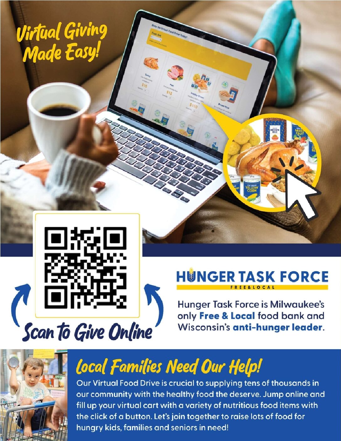 Support Hunger Task Force with LKG This Holiday Season — Virtually!